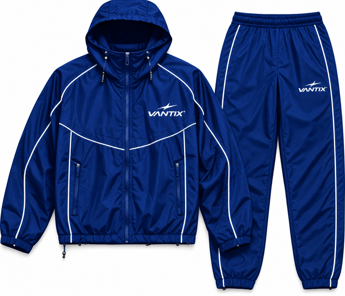 Royal blue Vantix signature Tracksuit